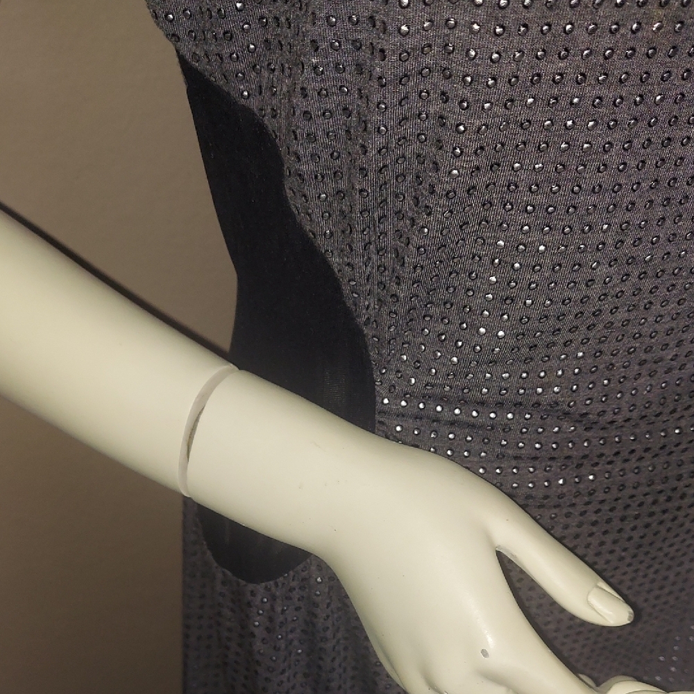 Gianni Bini Navy Textured Midi Sheath Dress - Picture 7 of 16